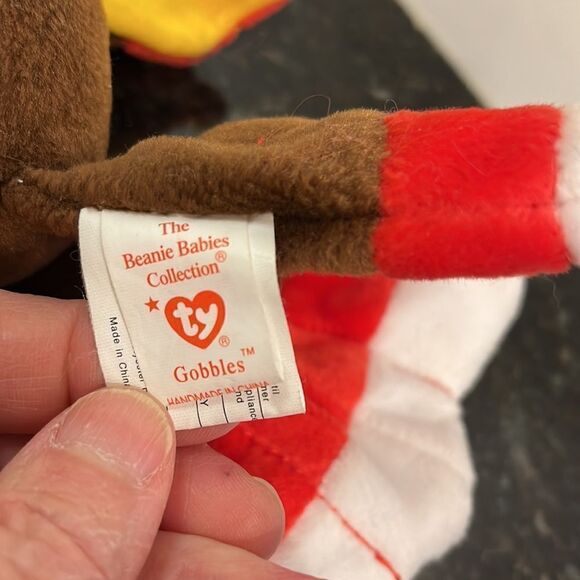 Ty Beanie Babies "Gobbles" the Turkey/Vintage Holiday Decor - Picture 6 of 10